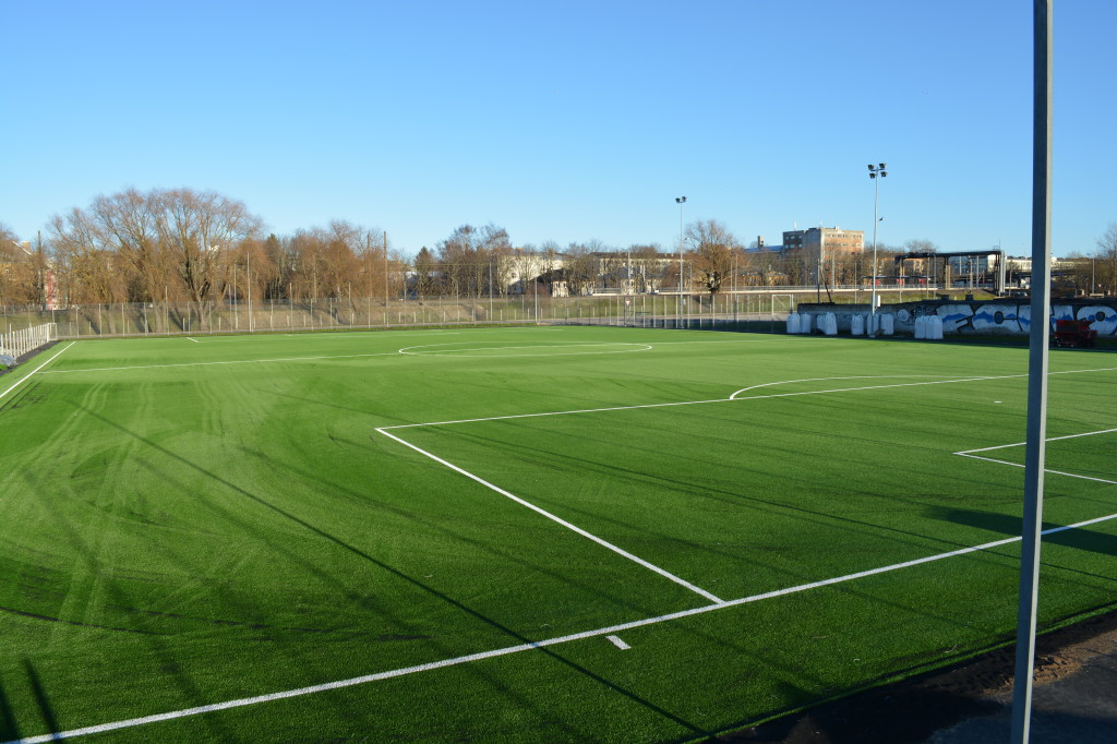 FC Flora outside stadion in Tallinn, Estonia